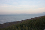 道東の海岸夕景とオホーツク海