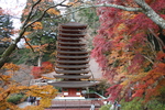 談山神社「十三重塔」と紅葉の森