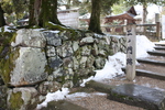 積雪の松江城「二ノ門跡」
