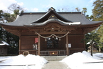 松江城内の「松江神社」雪景色