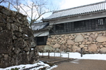 冬の松江城「南多聞櫓・本丸一ノ門」