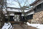 冬の松江城「本丸一ノ門・南多門櫓」
