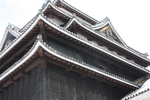 冬の松江城「天守閣」の黒壁