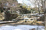 積雪の松江城「乾櫓跡」