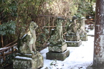 松江城「城山稲荷神社」の稲荷石像