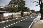 残雪の松江「武家屋敷通り」