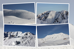 北アルプス　・立山の天狗平から見た雪山
