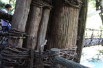 西祖谷「葛橋の支柱近景」