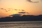 支笏湖「冬の夕焼け」