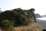 南紀海岸の「獅子岩」遠景