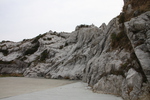 石灰岩の白い海岸