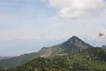 横手山から見た「笠ヶ岳」