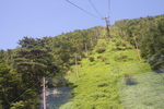 夏の榛名山（榛名富士）とロープウエイ
