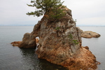 男女岩（夫婦岩）と海蝕洞