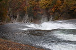 秋・紅葉期の「吹割の滝」