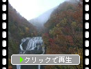 晩秋の「袋田の滝」と渓流の吊り橋