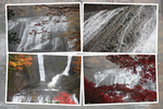 紅葉期の「袋田の滝」近景