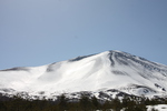 積雪の浅間山