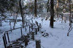 冬の湖東・西明寺「積雪の本坊庭園」