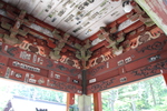 初夏の北口本宮富士浅間神社「神楽殿」近景