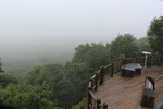 霧雨に濡れた釧路湿原「北斗展望台」