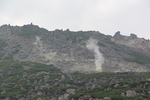 川湯温泉「硫黄山の山肌と噴気」