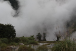 丸尾の滝近くの霧島「硫黄谷」