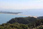 志賀島から見た「海の中道と博多湾」
