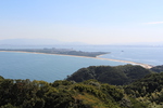 志賀島から見た「海の中道と博多湾」