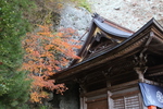 晩秋の岩屋寺「本堂」
