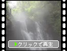 夏深緑の鬼首温泉「湯滝とミズヒキ」