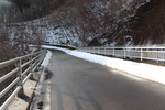 積雪の「不動滝橋」