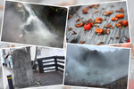 冬の山形蔵王温泉「湯の滝と湯の川（酢川）」
