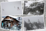 降雪の山形蔵王「スキー場と温泉街」