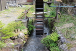 春の熊川宿（旧鯖街道）「用水と水車」
