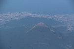 飛行機から見た「普賢岳と平成新山」