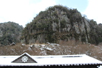 冬積雪期の「一目八景」の「群猿山」