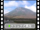知床峠から見た「羅臼岳と流雲」