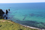 丹後半島の屏風岩と日本海