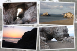 恋路ヶ浜と「日出の石門」
