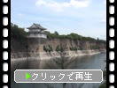 夏の大阪城「大手口周辺の櫓・石垣・濠」