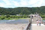 錦川に架かるアーチ式の錦帯橋