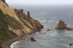 高島岬付近の断崖