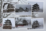 冬・積雪期の弘前城「天守閣」