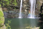 春の「龍門滝と虹」