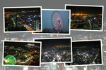 横浜ランドマークタワーから見た港と市街地の夜景