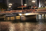 夜の博多中洲「出会い橋と街灯」