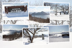 積雪期の「サイロ展望台と洞爺湖の眺望」
