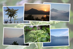 初夏の支笏湖「霧と恵庭岳」