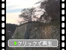 秋の姫路城「石垣・濠と大手門」